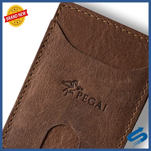 Amazon.com: BULLIANT Men Full Grain Wallet,Slim Wallet  Slim Full Grain Leather Wallet with Money Clip & Card Slots